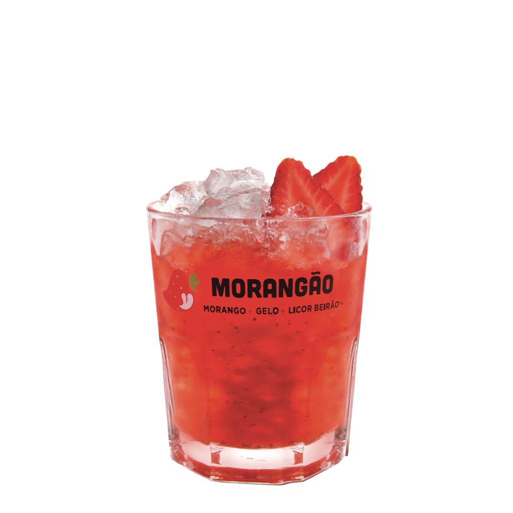 Copo vidro Morangão & Caipirão 30cl