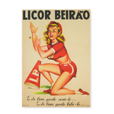Poster Pin Up Licor Beirão
